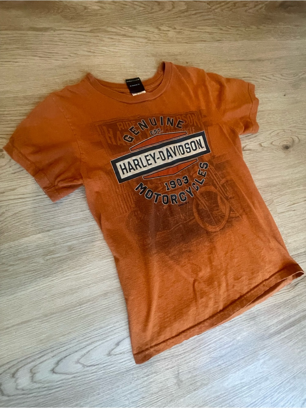 Harley-Davidson Vintage Women’s Orange Graphic Tee